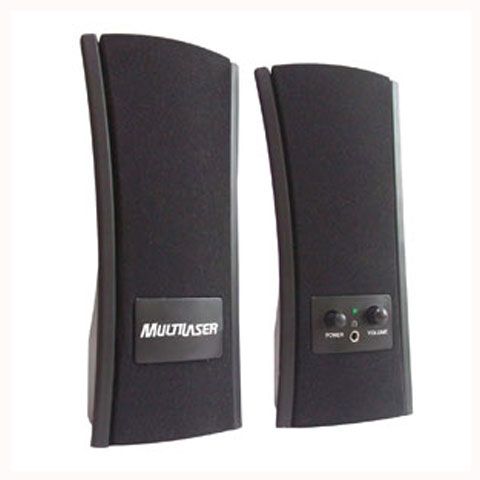 Caixa de som Multimidia 1W rms USB 2.0 SP053 Preta